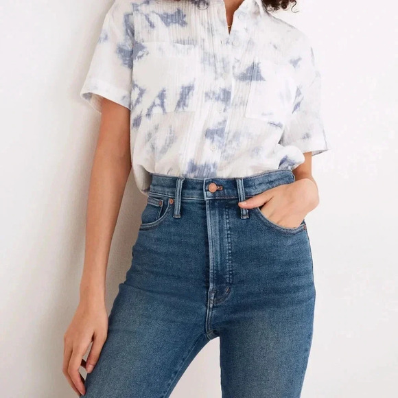 Women’s Madewell The Perfect Vintage Jean in Maplewood Wash High waist Mom Jeans - Picture 7 of 16